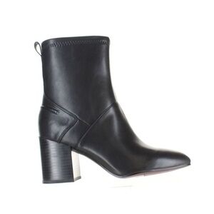 Franco Sarto Talfer Faux Vegan Leather Mid Calf Boot Bootie 8 Black
